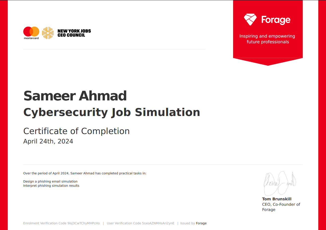 Certificate Credential